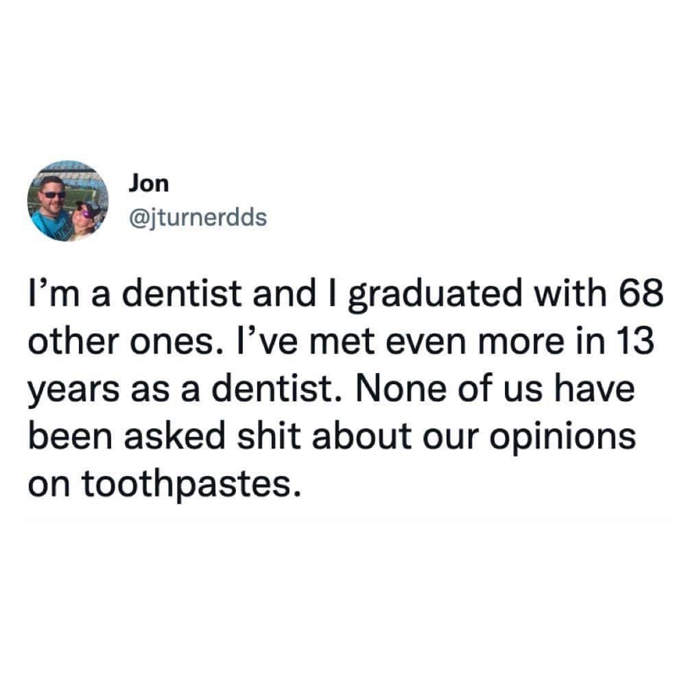 9GAGさんのインスタグラム写真 - (9GAGInstagram)「So there were 69 to begin with? Noice by jturnerdds | TW - #dentist #toothpaste #9gag」10月9日 4時00分 - 9gag