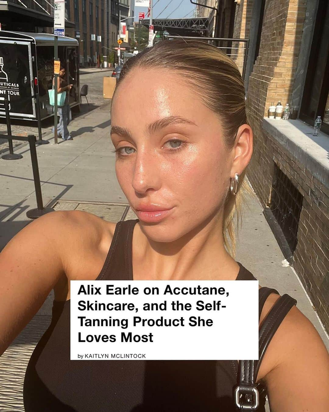 WHO WHAT WEARさんのインスタグラム写真 - (WHO WHAT WEARInstagram)「@alix_earle's beauty philosophy in five words: Textured skin is beautiful too. In the latest installment of our beauty series #Unfiltered, which gives us an exclusive glimpse at the dressed-down beauty routines of celebs and creators, we sat down with TikTok's most talked-about It girl, Alix Earle. Head to the link in bio for Earle's unfiltered beauty tips, including her best-kept self-tanning secrets and her current skincare lineup. photo: @alix_earle」10月9日 5時27分 - whowhatwear