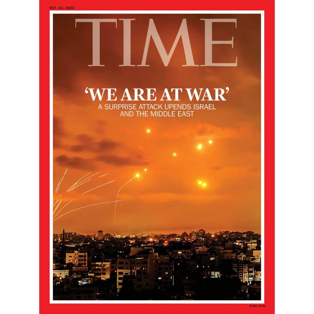 TIME Magazineのインスタグラム：「A surprise Hamas attack is upending Israel and the Middle East.   The Oct. 7 raid and its fallout are forcing reconsideration worldwide, as political and military leaders from Washington to Beijing weigh the possible outcomes of the war.   The attack stalls, and perhaps kills, a hoped for peace deal between Israel and Saudi Arabia that depended on the presumed acquiescence of occupied Palestinians to the status quo.   It calls into question America’s long-standing hope that it would be able to focus attention away from the Middle East, and it resets a competition between global powers in the region.   Once again, the world is finding the near future of geopolitics depends heavily on Israel and the Palestinians.  Read more at the link in bio.   Photograph by Eyad Baba—AFP/@gettyimages」