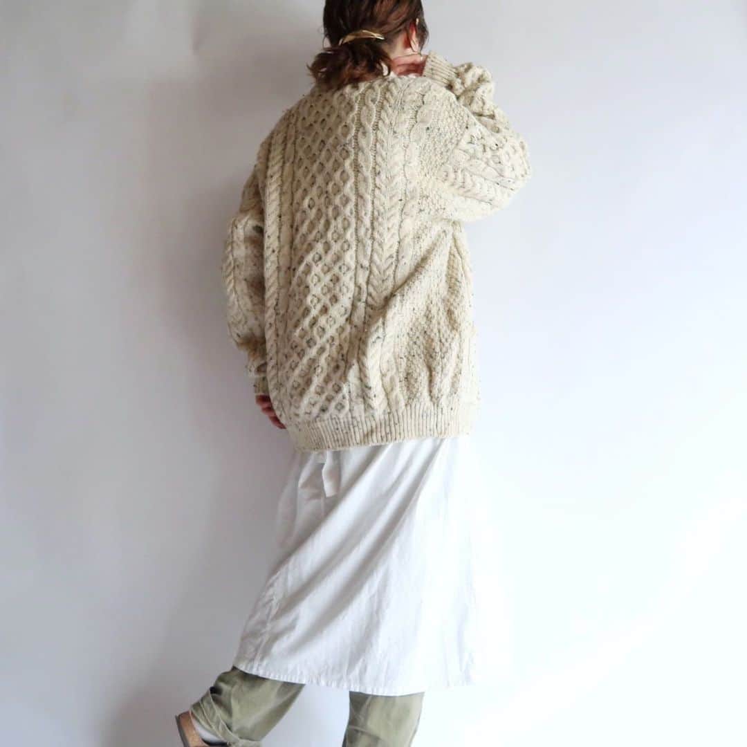 TheSunGoesDownさんのインスタグラム写真 - (TheSunGoesDownInstagram)「mixed aran knit /Ireland  staff 157cm」10月9日 17時34分 - tsgd_tokyo