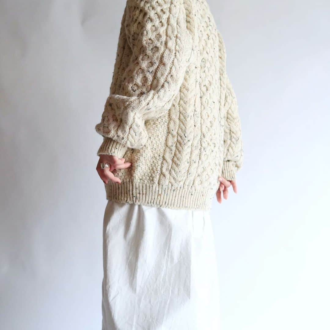 TheSunGoesDownさんのインスタグラム写真 - (TheSunGoesDownInstagram)「mixed aran knit /Ireland  staff 157cm」10月9日 17時34分 - tsgd_tokyo