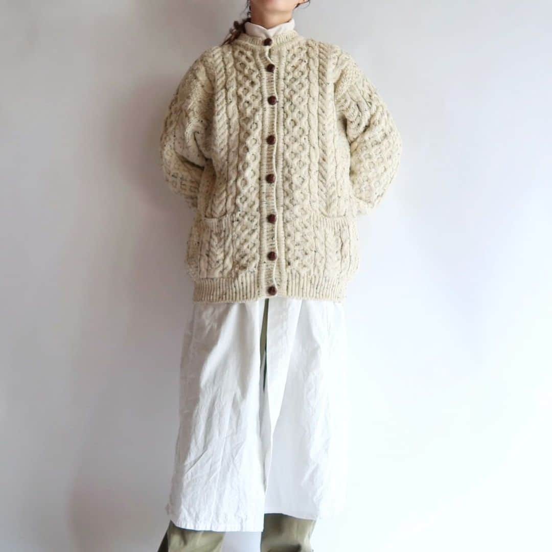 TheSunGoesDownさんのインスタグラム写真 - (TheSunGoesDownInstagram)「mixed aran knit /Ireland  staff 157cm」10月9日 17時34分 - tsgd_tokyo