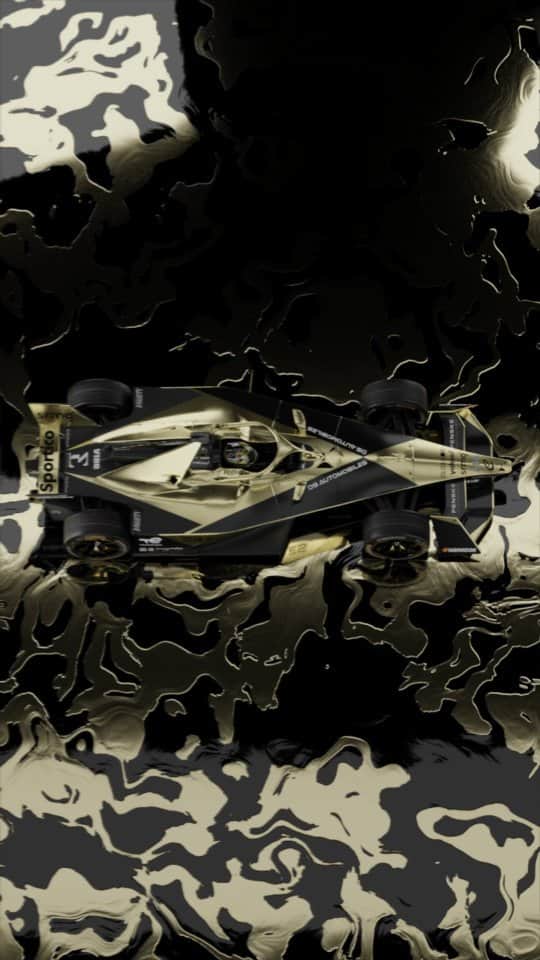 ジャン＝エリック・ベルニュのインスタグラム：「A decade of experience merged to create the new Gold & Black comet 🤩 Hungry for more gold!  #DSautomobiles #DSPENSKE #DSETENSEFE23 #reveal #ABBFormulaE」