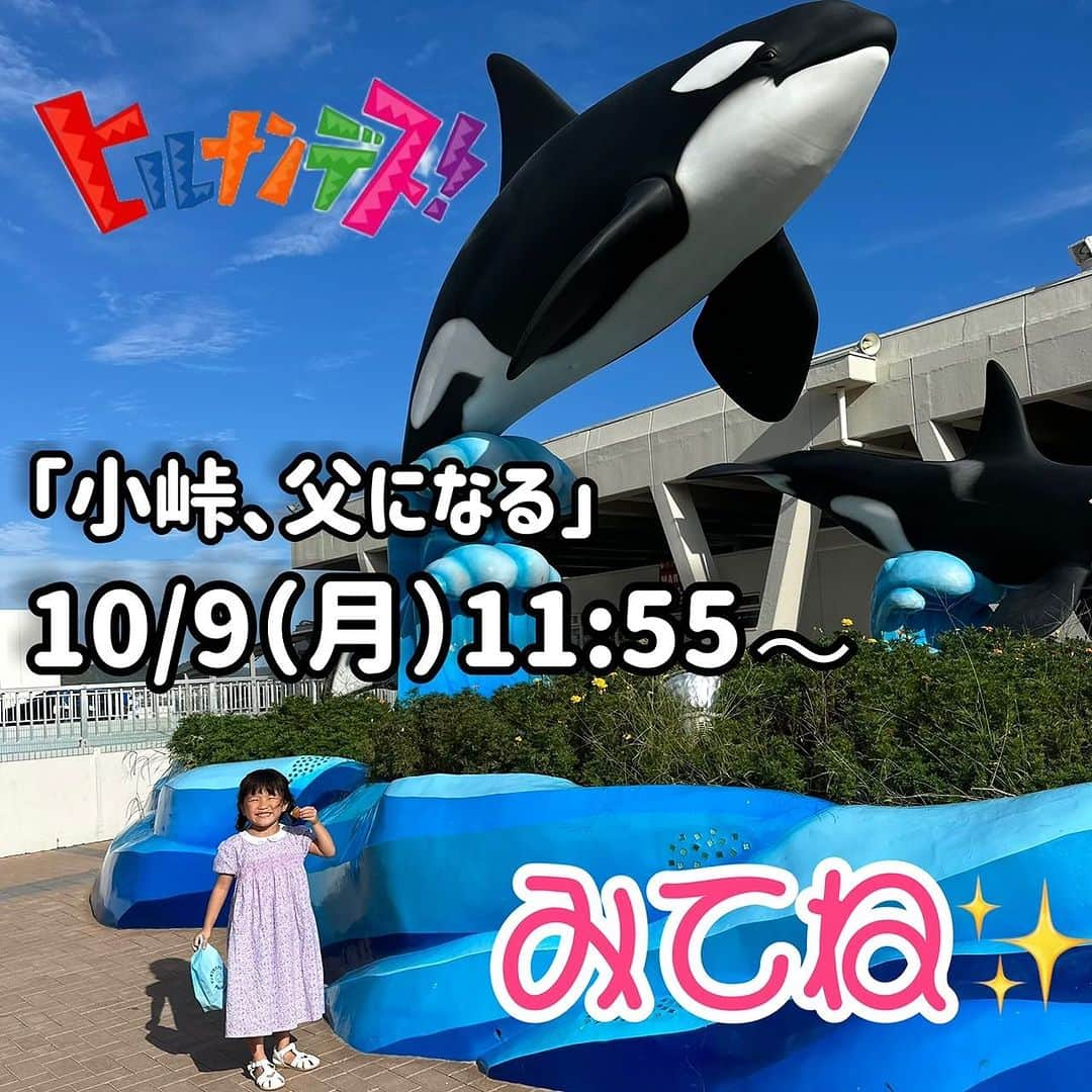 村方乃々佳のインスタグラム：「小峠パパと鴨川シーワールドに行ってきたよ🐋  今日の『ヒルナンデス！』見てね〜🤗  📺日本テレビ 10月9日(月・祝) 11:55〜13:55  #村方乃々佳 #ののちゃん #ののかちゃん #ののちゃんねる #nonokamurakata #노노카 #NONOCHAN #ヒルナンデス #鴨川シーワールド」