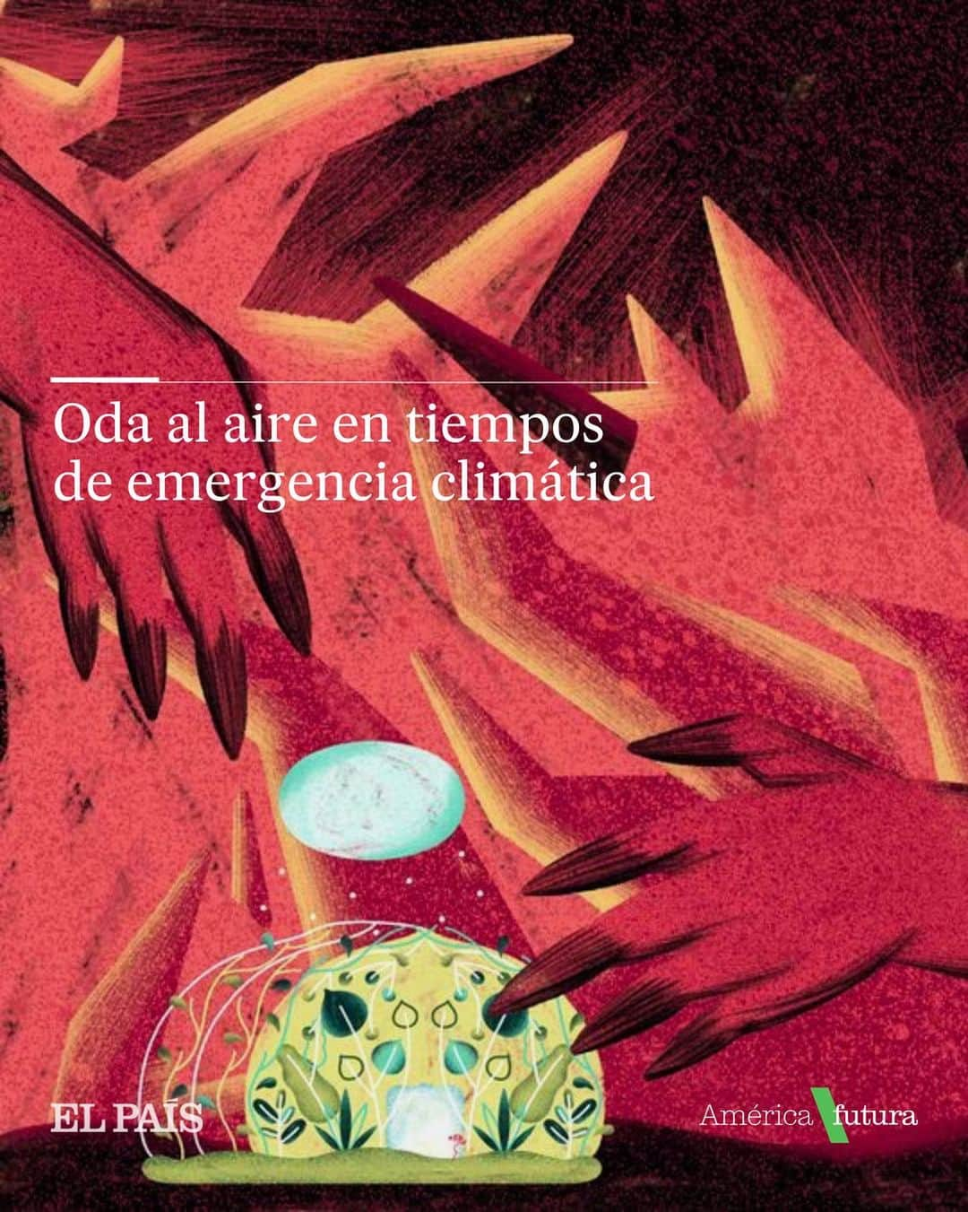 ガエル・ガルシア・ベルナルのインスタグラム：「🗞️💚Qué estéril es escribir acerca de la emergencia climática cuando el aire deja de correr porque el calor es tan indolente que dejó de transmitir el sonido de las palabras y nuestros pensamientos. Miramos a través de la falta morgana del horizonte como si fuéramos los que nos quedamos en el anden del tren, viendo a nuestra amada persona viajar a la velocidad de la luz, adelgazada como un fideo brillante en el instante de la última vez que nos vimos a los ojos. Ojalá pudiéramos apoyar la frente de nuevo en la espalda de esa persona, cerrando los ojos para imaginarse estar en otra parte, escapando entre la humedad fresca, dejando que la respiración nos lleve a soñar bonito ya que hace mucho que no encontramos la tranquilidad  🖋️ @gaelgarciab 📷 Mariana G     Lee más en América Futura | Link en la BIO 📲👆🏼  #cambioclimático #crisisclimática #columna #opinión #aire #calidaddelaire #emergenciaclimática」