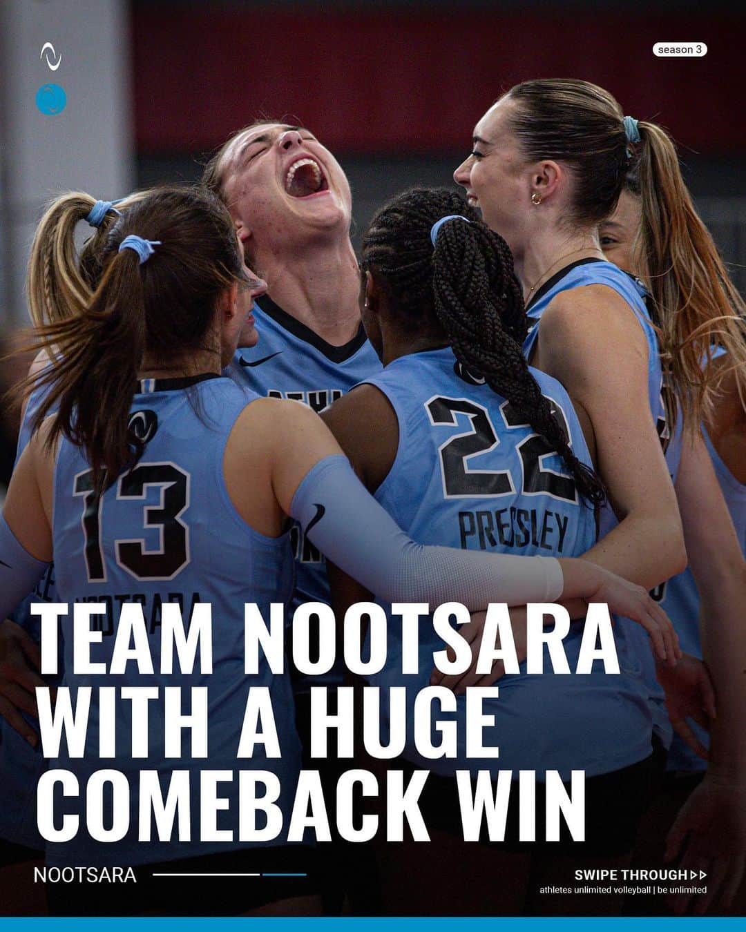 ヌットサラ・トムコムさんのインスタグラム写真 - (ヌットサラ・トムコムInstagram)「Team Nootsara won by 1 point tonight 🤯  #AUVB | #Nootsara13」10月9日 12時51分 - nootsara13