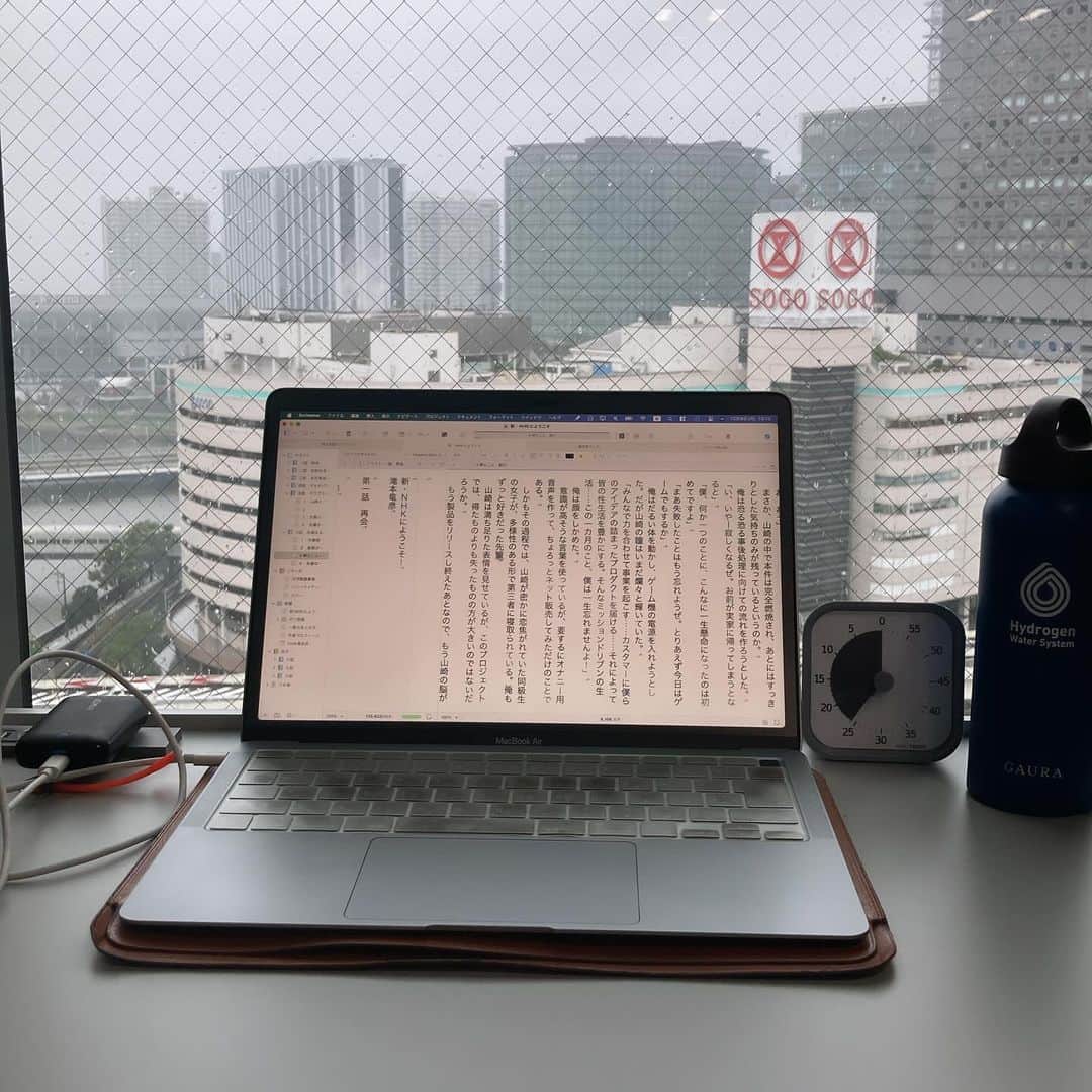 滝本竜彦のインスタグラム：「今日も小説書くよー」