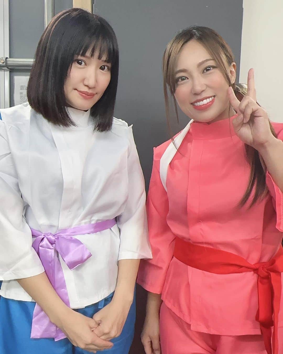 高瀬みゆきさんのインスタグラム写真 - (高瀬みゆきInstagram)「YMZの皆様、温かい言葉をくださった皆様 本当にありがとうございました🙇‍♀️✨  怪我で欠場してる中でもできることでリングに上がる機会をくれた米山さん🧡 そして一緒に対決をしてくださった春日さん🌸 ありがとうございました🥹💗  春日さんが貸してくださったコスプレは千と千尋の神隠しの千尋🥰春日さんはハクだよー💙 春日さんのセンスが光っております✨  早く元気になるからねーっ!!🥹  #女子プロレス #プロレスラー #高瀬みゆき #MiyukiTakase #みゆねえ #みゆ姐」10月9日 15時33分 - myuki3114