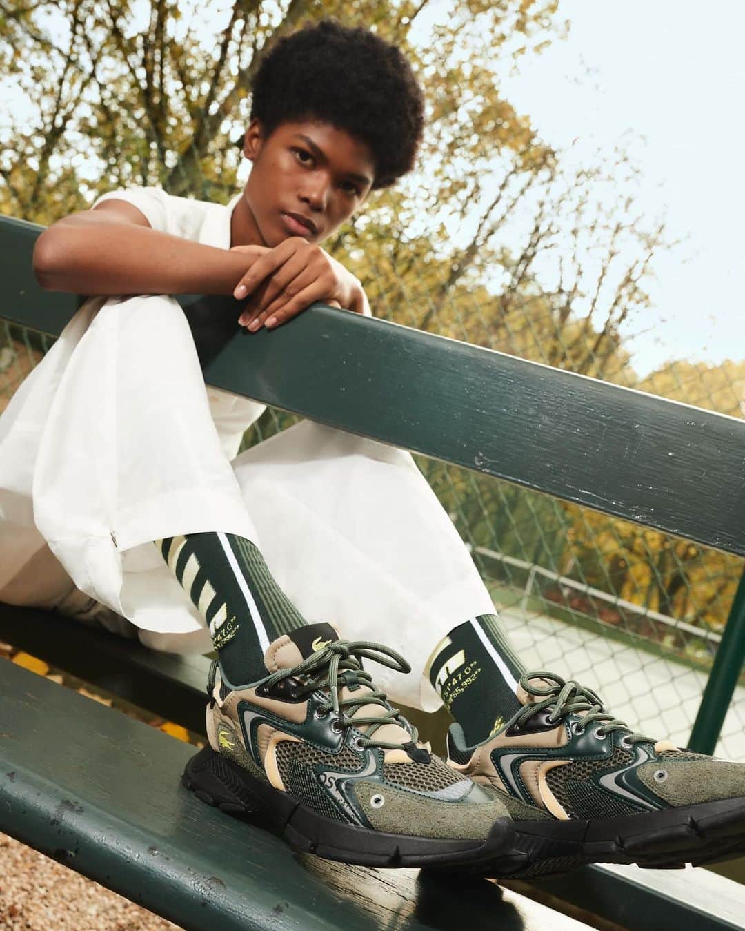 Lacosteのインスタグラム：「Bringing back the #L003Neo to new territories with playful seasonal tones. ✨🐊  New colorways available now on lacoste.com and in stores.」