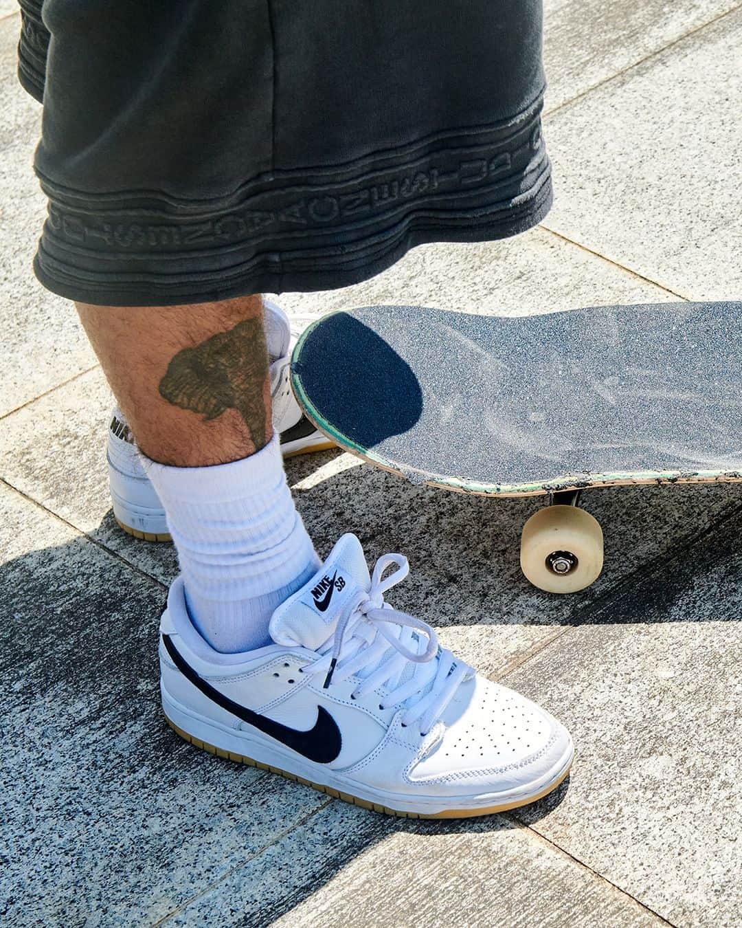 Nike Skateboardingのインスタグラム：「SB Dunk Low in White/Black.  Available exclusively in select skate shops.  Find a shop near you at nikes.com/shops」