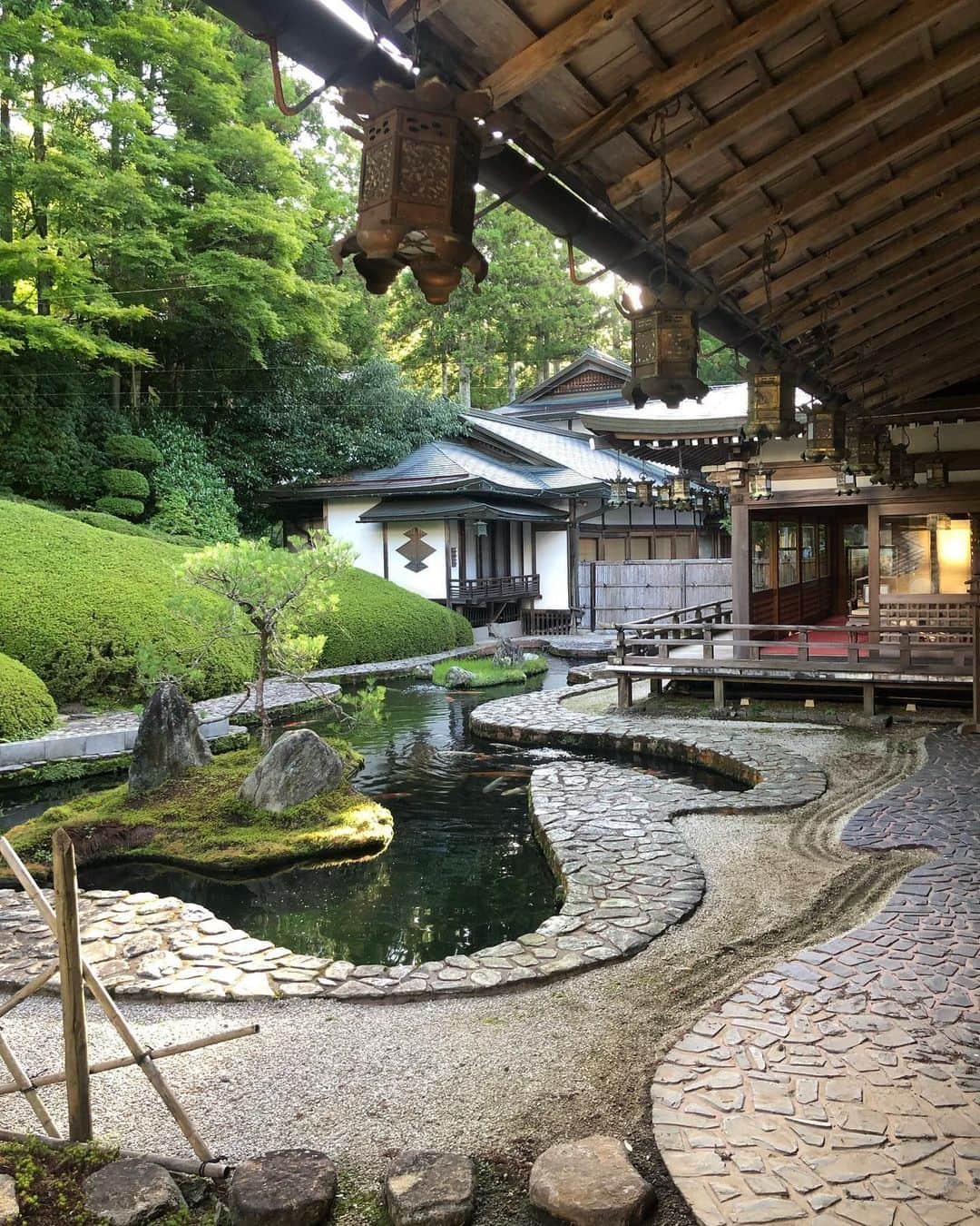 のインスタグラム：「. A shukubo temple stay at Fukuchi-in includes access to these exquisite gardens. 📸 @selininjapan 📍 Shukubo Fukuchi-in, Wakayama . . . . . #discoverjapan #unknownjapan #instajapan #landscape #japan #japantrip #japantravel #beautifuldestinations #wakayama #wakayamagram #explore #adventure #visitwakayama #travelsoon #visitjapan #stayadventurous #igpassport #explorejapan #lonelyplanet #sustainabletourism #shigemorimirei #worldheritage #koyasan #autumninjapan #fukuchiin #japanesegarden #shukubo #templestay #pilgrimage #japanesetemple」