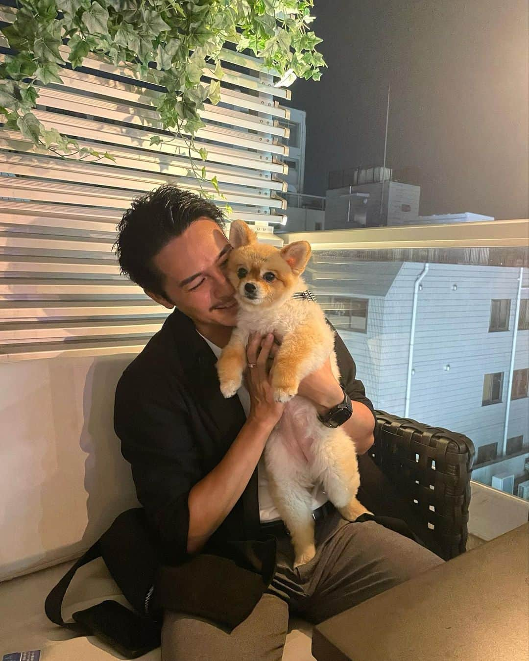 石垣彰啓さんのインスタグラム写真 - (石垣彰啓Instagram)「ぺことおれ🐕 めちゃくちゃ可愛くない？こいつ！  毛質がぬいぐるみみたいでマジで可愛い🧸 ただ、ちょい臭め。  #ポメラニアン」10月9日 18時30分 - akihiro0809