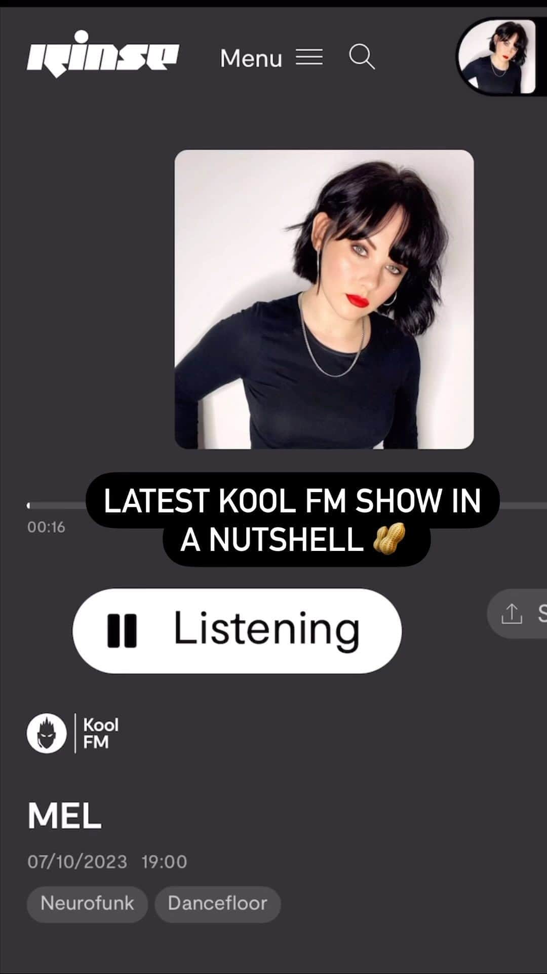 DJ Mel Clarkeのインスタグラム：「My @koolfmofficial show is now available to listen back! Check the link in my bio 🫶🏻」