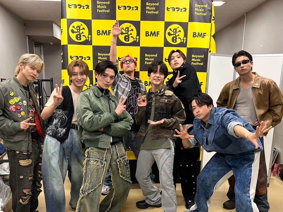 FANTASTICS from EXILE TRIBEのインスタグラム：「. Beyond Music Festival 2023 FANTASTICS初出演させていただきました✨  ありがとうございました！  @beyondmusic_fes  #ビヨフェス  #FANTASTICS」