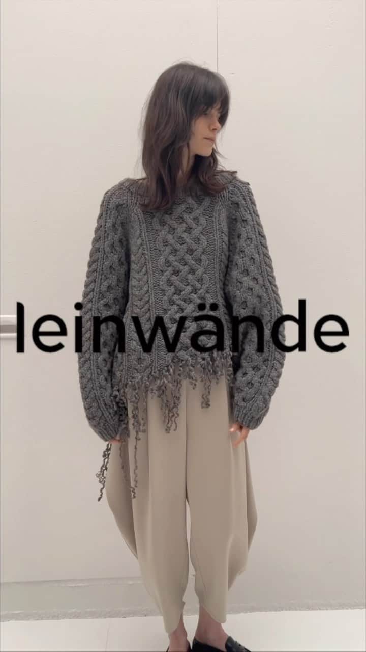 leinwande_officialのインスタグラム：「ㅤㅤㅤㅤㅤㅤㅤㅤㅤㅤㅤㅤㅤ leinwände 23autumn/winter collection -Hand Cable Knit Top- ㅤㅤㅤㅤㅤㅤㅤㅤㅤㅤㅤㅤㅤ #leinwände #leinwande」