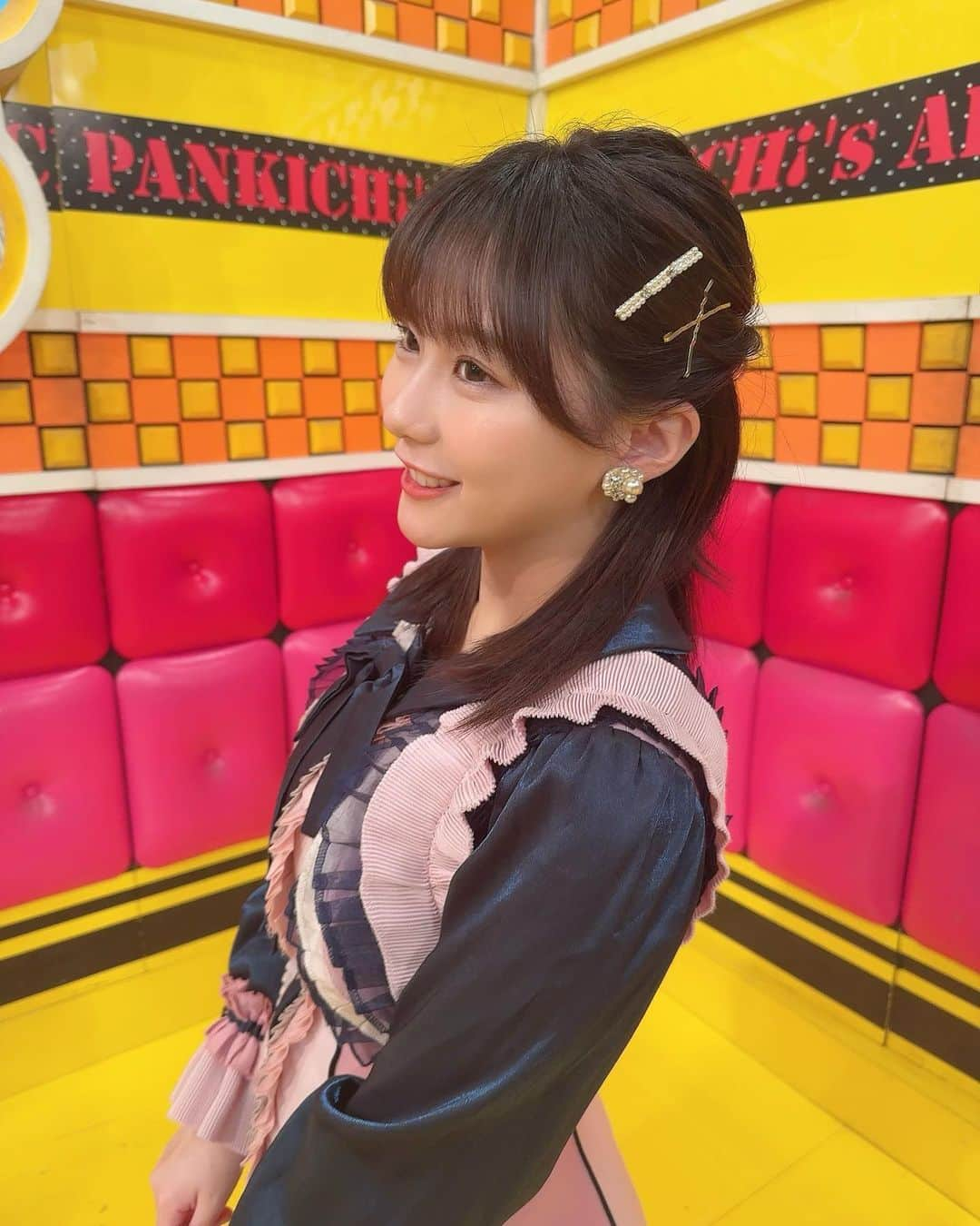 田中美久さんのインスタグラム写真 - (田中美久Instagram)「#ネプリーグ に出演します！. . . 小さい頃からよく見ていた番組なので本当に嬉しいです！ 橋本環奈さん率いる10月ドラマメンバーと、私は大久保さん方バラエティチームで頑張りました。. . 本当に精一杯頑張ってきたので優しい目で見てくださいヽ(；▽；). . 放送日は、10月16日です。はぁどきどき。. . スタジオの皆様がお優しくて助かりました。ありがとうございました。 そして、番組に呼んでいただき本当に嬉しかったです。こんな私をよんでくださりありがとうございました。いい経験になりました！ #フジテレビ　#バラエティ　#珍回答」10月9日 20時52分 - mikumonmon_48