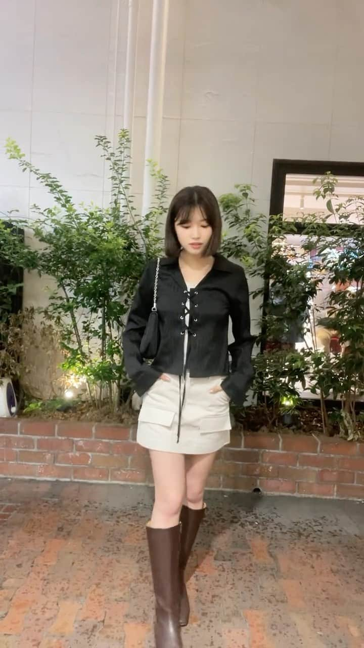 古田愛理のインスタグラム：「だんだん寒くなってきたね〜なOOTD #OOTD」