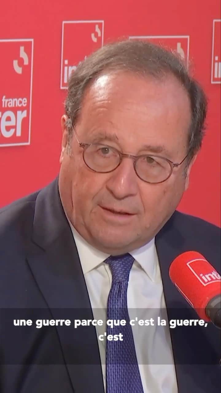 フランソワ・オランドのインスタグラム：「C’est une opération terroriste qui ouvre une guerre. La communauté internationale doit apporter son soutien à Israël et chercher à éviter que la guerre puisse se répandre dans la région ! @franceinter」