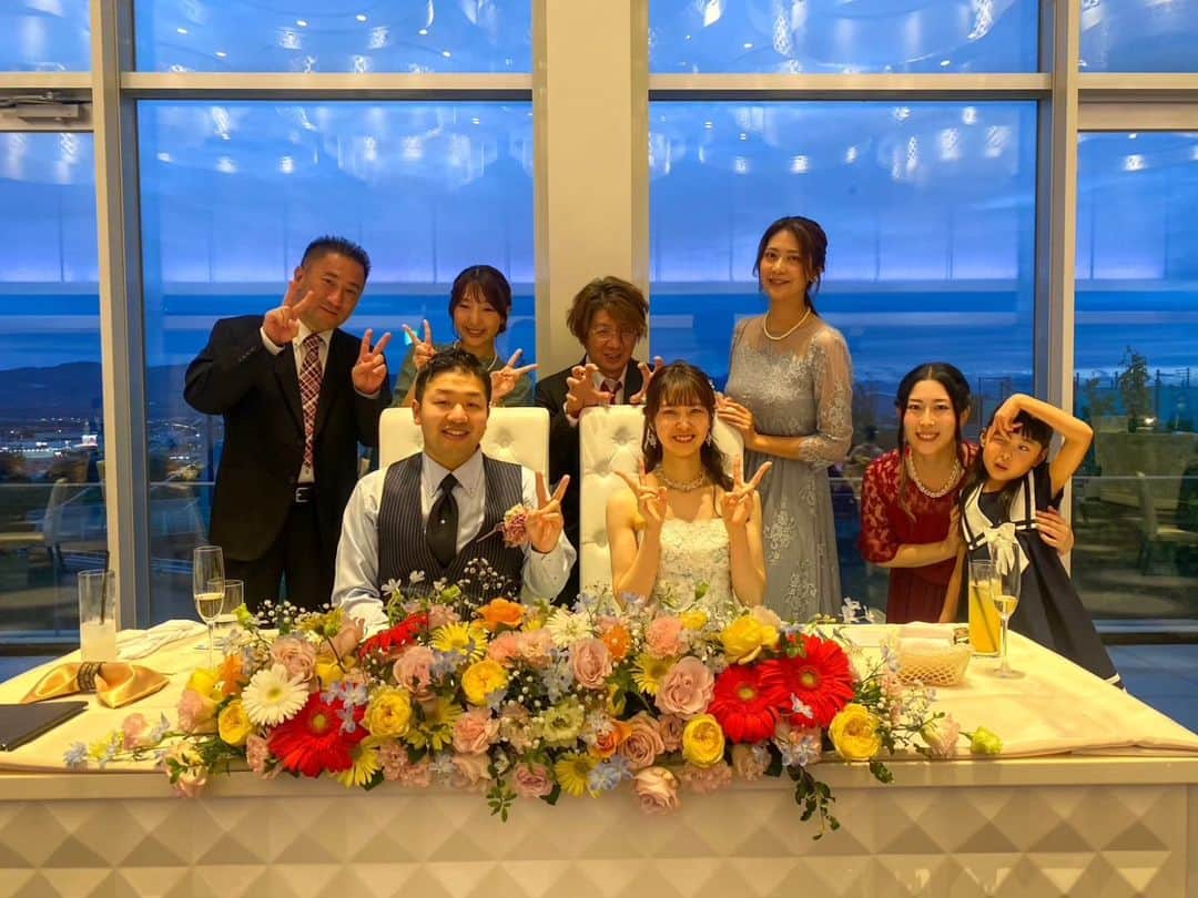 山田彩乃さんのインスタグラム写真 - (山田彩乃Instagram)「今日はリリマリの立ち上げ当初から 一緒に活動してくれている みずえの結婚式に👰✨ 　 優しくて温かい素敵な式でした☺️ 式のはじめにお祝いのスピーチをさせていただいたのだけど、日本大会のスピーチより緊張してふるえてた 　 本当におめでとう。 末永くお幸せに💐❤️」10月9日 22時43分 - ayano.yamada
