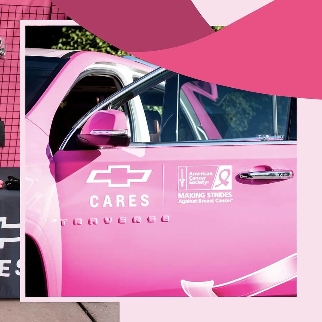 シボレーさんのインスタグラム写真 - (シボレーInstagram)「This is us making strides against breast cancer. Join us this October by sharing or resharing our post to your story with #WeDriveFor and #Chevy will contribute $5 (up to $170,000) to the @americancancersociety.」10月9日 23時18分 - chevrolet