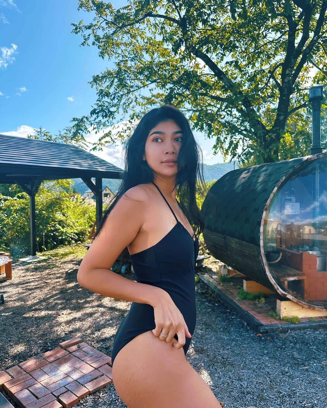 吉川プリアンカさんのインスタグラム写真 - (吉川プリアンカInstagram)「Weekend getaway 🍃 @fromp_hakuba   グランピングまた行きたい☺️  #glamping #camping #camp #hakuba #naganao #sauna #bbq #japan #白馬 #長野 #サウナ #サ活 #グランピング #キャンプ」10月9日 23時12分 - priyankayoshikawa