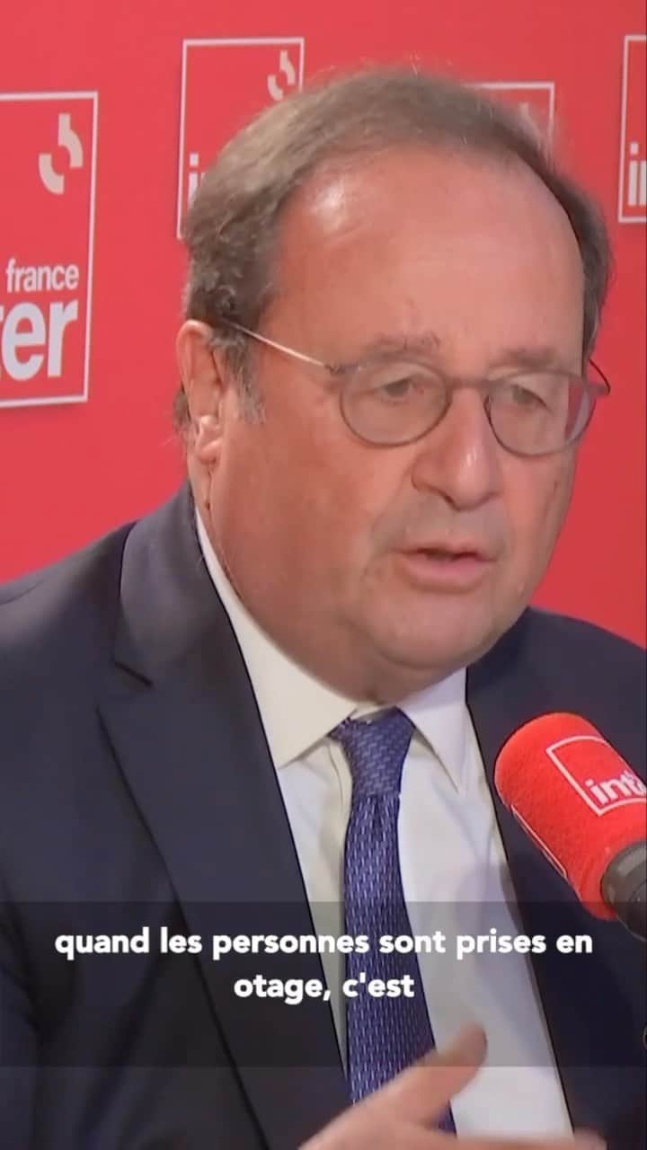 フランソワ・オランドのインスタグラム：「Il est important de dire à nos compatriotes, les juifs de France, que nous sommes à leurs côtés. Et aux musulmans, qui vivent avec douleur aussi ces événements, que leur cause n’est pas celle du Hamas. @franceinter」