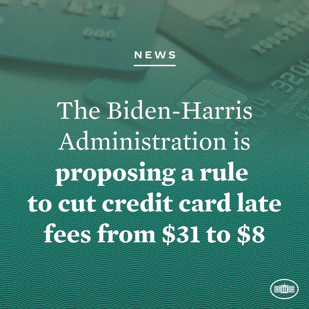 The White Houseさんのインスタグラム写真 - (The White HouseInstagram)「The Biden-Harris Administration is proposing to cut credit card late fees by up to 75% – keeping more money in the pockets of hardworking Americans.」10月10日 8時00分 - whitehouse