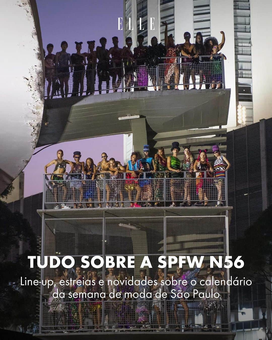 ELLE Brasilのインスタグラム：「Você piscou e já estamos em época de @spfw de novo! Com 38 desfiles divididos em cinco dias, a semana de moda paulista divide suas apresentações em dois endereços: o Shopping Iguatemi e o Komplexo Tempo. Entre as estreias da edição, temos @artemisigallery, @joaomaraschin, @__mateuscardoso__, @sau.swim e  @hist_______.  No carrossel, separamos todas as informações que você precisa: do line-up completo até as estreias e as etiquetas para ficar de olho.  O que você está mais ansioso para ver?」