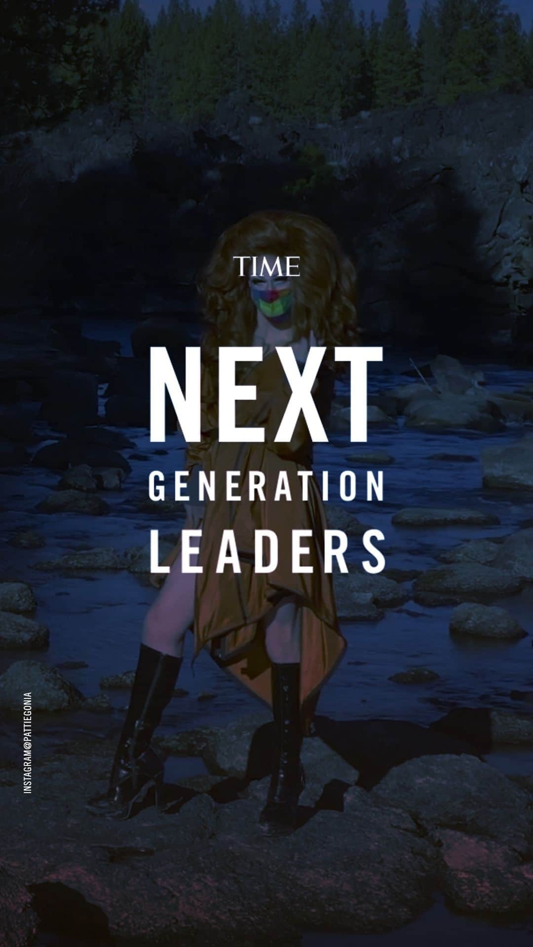 TIME Magazineのインスタグラム：「Drag queen and environmental activist @pattiegonia is one of TIME's Next Generation Leaders.  See the full list of Next Generation Leaders at the link in our bio.」