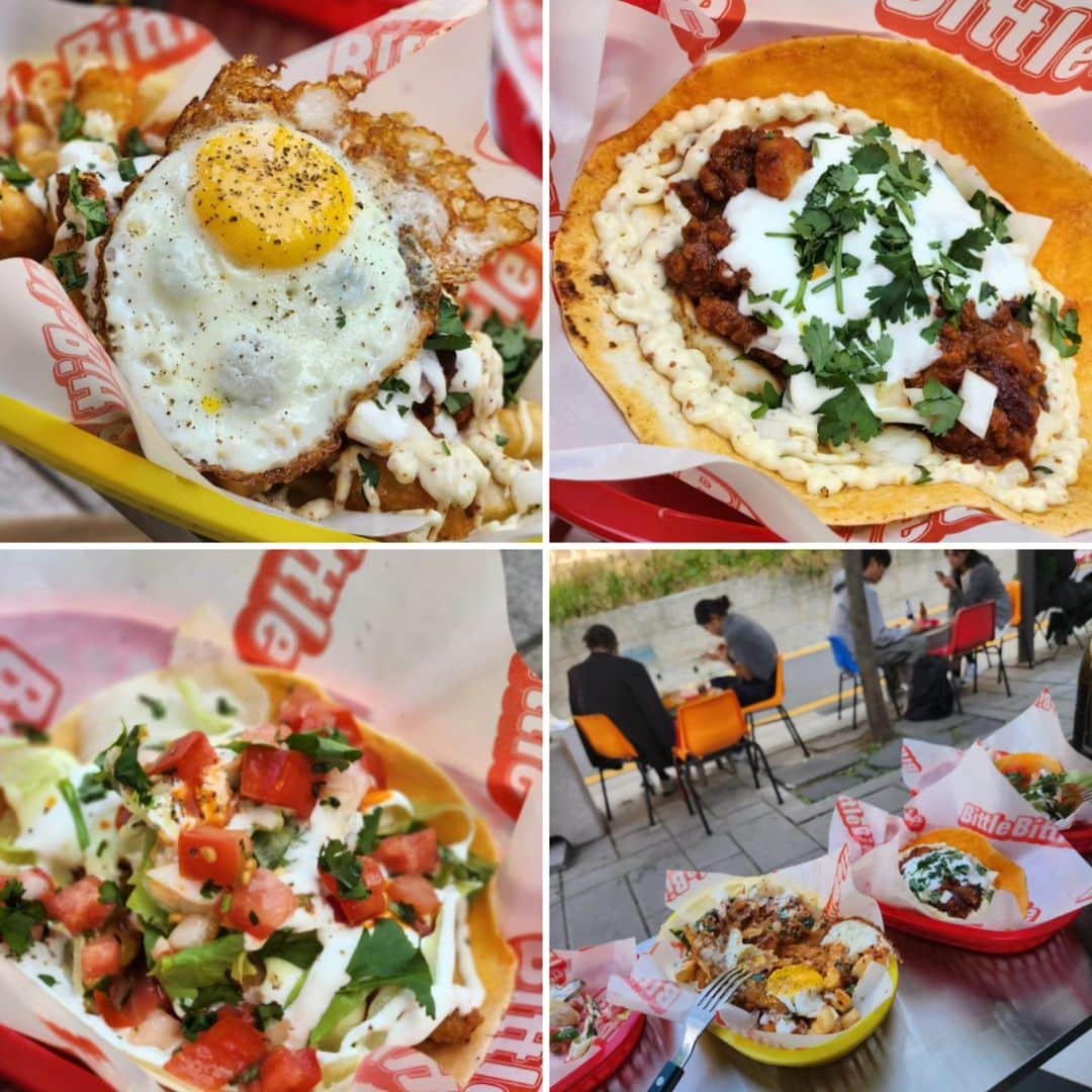 ユ・ハナのインスタグラム：「주저리주저리  1. 서순라길 타코집 #비틀스타코  약속한 것 처럼 오후 세시 오픈런+ 모두가 맥주  종로가 좋아짐.  2.처음가본 '익선동'  여긴 데이트하면 좋겠다싶었.. 그 부러움을 이슬과 슈팅클럽에서 다 쏴버림  3.충격적이게 내스타일인 종로 노상 포차들 가을엔 오도리지 하고 시켰는데 호기롭게 살아있는거 껍질까주기로하고 소리지름 이슬이 까줌 18년만에 든든.  오도리머리 버터구이와 김치삼겹두루치기 흡입  4. 술을 마시면서 공연을 보았다니. 그것도 엄청 기다렸던 서울코미디클럽 김동하스페셜을! (유투브 동하하 보고 얘기하자)  여기선 웃느라 취하지않음 노상 음주와 서울코미디클럽에서의 음주는 안취하는걸로.  잘 주어지지않는 시간들에 말도 못하게 행복했던 날♡」