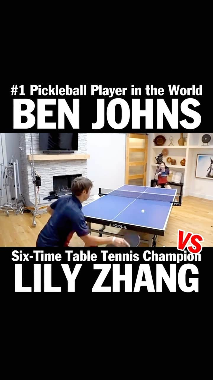 リリー・チャンのインスタグラム：「Seriously, what can this guy NOT do? 🤯  follow @thekitchen.pickleball for more!  . . . . @joolapickleball #pickleball #pickleballpro #pickleballer #tabletennis #tabletennisplayer #pickleballislife」