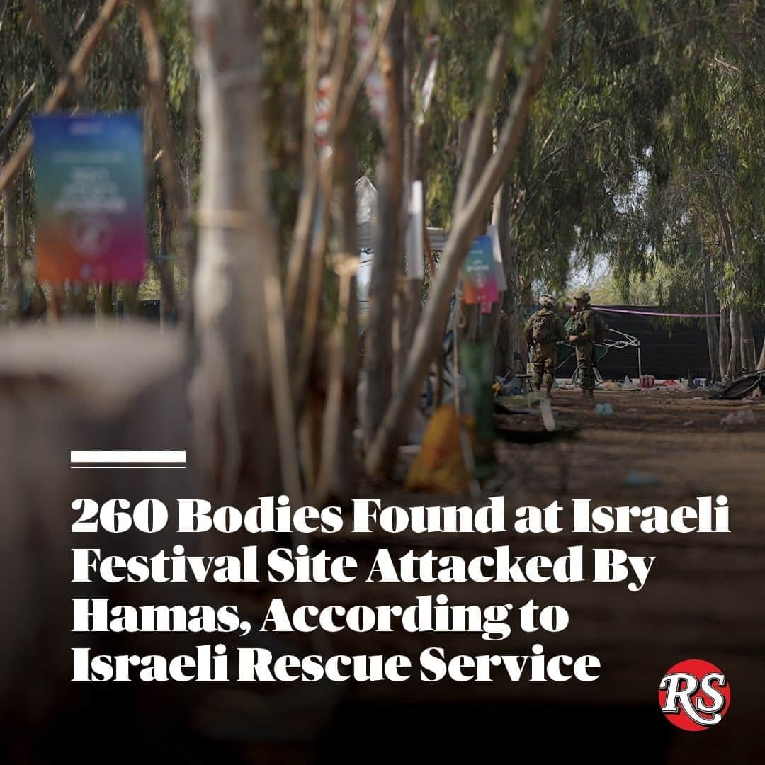 Rolling Stoneさんのインスタグラム写真 - (Rolling StoneInstagram)「260 of Israel’s dead are young people killed by Palestinian fighters while partying at an outdoor rave near Kibbutz Reim by the Gaza border. Their bodies were discovered on the dusty coastal flatlands on Sunday and dozens more are missing and believed to be hostages in Gaza. Victims' families hold Prime Minister Benjamin Netanyahu responsible for not preventing the carnage — and brace for an all-out war in Gaza.  "How could we be so weak and play like we are so good," asked a family member of one of the missing. Hit the link in bio for more from our report. 📷 Baz Ratner for The Washington Post via Getty」10月10日 0時31分 - rollingstone