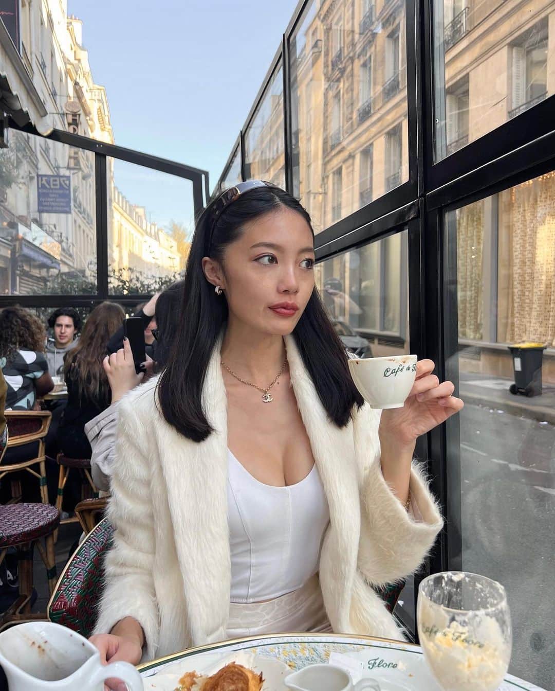 佐藤マクニッシュ怜子さんのインスタグラム写真 - (佐藤マクニッシュ怜子Instagram)「my kinda morning in Paris ☕️」10月10日 0時59分 - reikoofficial