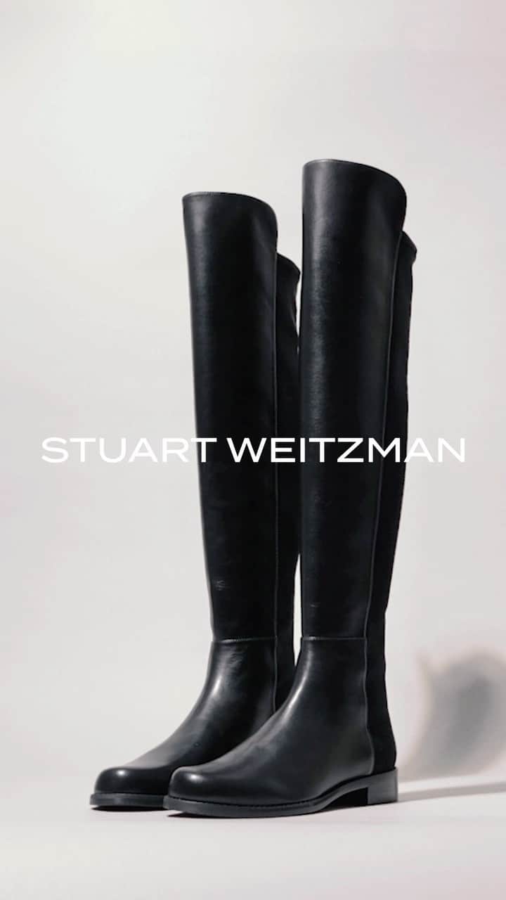 スチュアートワイツマンのインスタグラム：「An icon since 1993: Watch the making of our world-famous 5050 over-the-knee boot, engineered with precision and crafted by our artisans in Spain to be loved and worn forever. Discover the complete 5050 Collection on stuartweitzman.com.   #StuartWeitzman #5050」