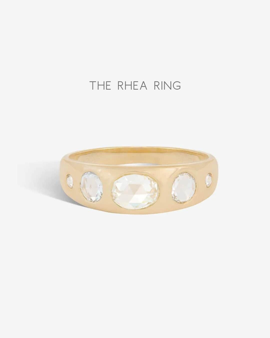 シェイスビーさんのインスタグラム写真 - (シェイスビーInstagram)「The Rhea and the Wave Stack rings make the perfect pair ✨ Handcrafted with 14k yellow gold encrusted with diamonds, this timeless duo is available now at shaesby.com.⁠」10月10日 1時01分 - shaesby