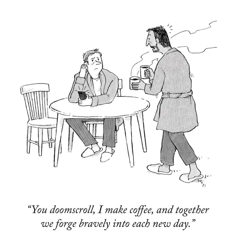 The New Yorkerのインスタグラム：「A cartoon by @zoesees. #NewYorkerCartoons」