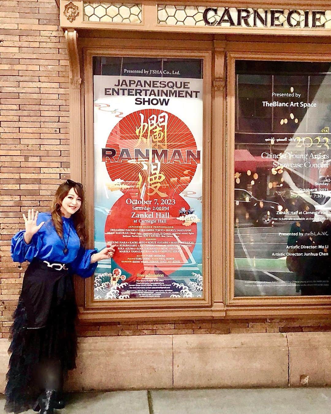原めぐみさんのインスタグラム写真 - (原めぐみInstagram)「（原めぐみofficial） カーネギーホール出演！！ Japanesque Entertainment Show "RANMAN"  #carnegie  #carnegiehall  #megumihara  #japanesesinger」10月10日 5時59分 - meguming.h