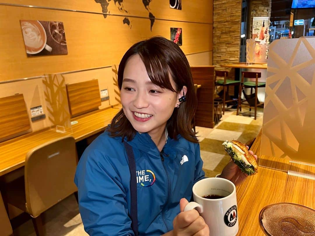 篠原梨菜さんのインスタグラム写真 - (篠原梨菜Instagram)「#早朝グルメ 東京・渋谷 モリバコーヒー渋谷円山町店へ！ 6時45分開店。 Wたまごクロワッサンサンドのセット😋 温めをお願いしてクロワッサンがしっとり、いい香り！たまごがふわふわです。 ＋50円で東ティモールのコーヒーを☕️ フルーティーな香りでほっと一息！ #朝5時55分の美味time #thetime_tbs #渋谷モーニング  #モリバコーヒー渋谷丸山町店 #Wたまごクロワッサンサンド #東ティモールコーヒー  #tbs」10月10日 6時34分 - shinorinatbs