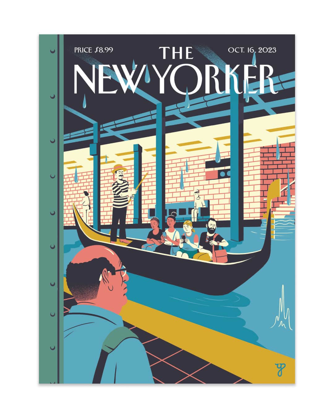 The New Yorkerのインスタグラム：「@yonpopper’s cover for this week’s issue, “Service Changes.” #NewYorkerCovers」