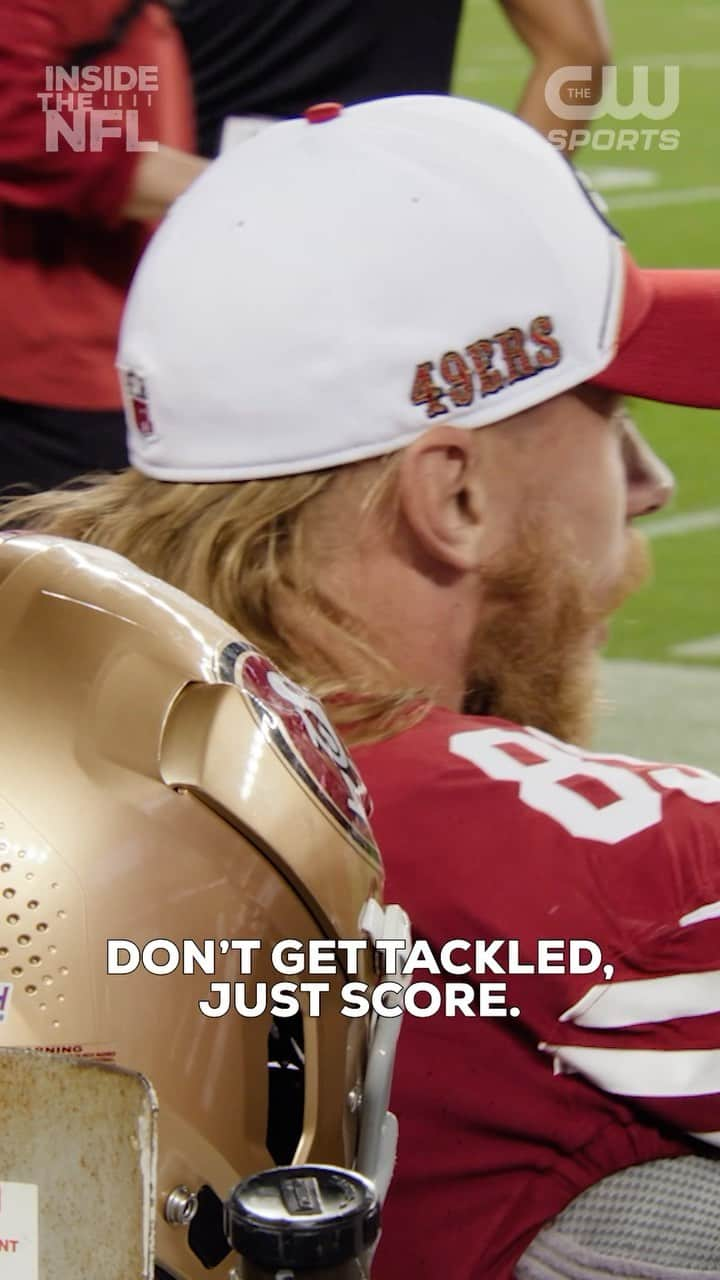 サンフランシスコ・フォーティナイナーズのインスタグラム：「The birthday boy @gkittle with some sage wisdom… 😂  (via @nflfilms)」