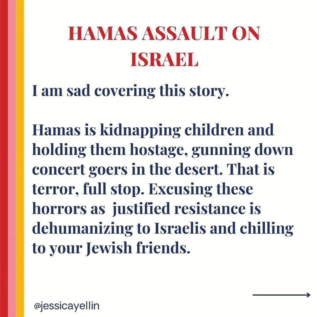 ダニエラ・ルーアさんのインスタグラム写真 - (ダニエラ・ルーアInstagram)「I am sick to my stomach as I watch videos of kidnapped children being taunted, dead teenagers, terrified families being gunned down, desecrated bodies and disgusting celebrations over the death of human beings. Evil exists and it’s happening before our eyes. 👇🏼 #Repost @kennedycasting ・・・ Praying for peace at this horrific time. I stand with Israel and the innocent Israeli and Palestinian victims and their families who are suffering from these unthinkable attacks.  As an American Jew, I am heartbroken, angry, and scared.  I'm sharing some posts that speak to me as I try to grapple with these events and the many people on social media attempting to justify terrorists.  There is no justification for the murder of innocent people. There is no justification for taking children as hostages. There is no justification for rape. There is no justification for desecrating the dead. There is no justification for celebrating these atrocities.」10月10日 7時51分 - danielaruah