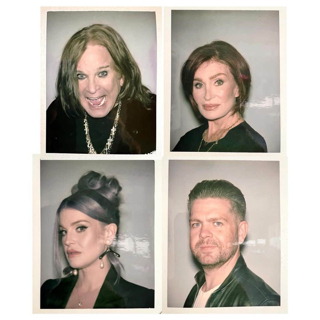 ランドール・スラヴィンのインスタグラム：「Polaroids in n set today w the first family of Rock N’ fuckin Roll! 🤘🏽」
