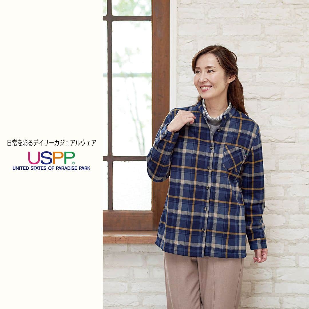 しまむらさんのインスタグラム写真 - (しまむらInstagram)「「USPP(ユー・エス・ピー・ピー)」　秋冬のお出かけにピッタリ！ふんわり軽くて暖かなコーディネートを楽しめる新作アイテムが登場！ USPPは【普段着をおしゃれに】をキーワードに、着た時の快適さや、着心地の良さを意識した、日常を彩るデイリーカジュアルウェアを提案するブランドです。  【掲載コーデ①】 うっとりなめらかな肌さわりのプルオーバーに、ふんわり暖かいブークレの軽量ジャケットで、トレンド感のある大人カジュアルスタイルに！ ジャケットは、ゆったりしたサイズ感なので厚手のニットの上からでも気軽に羽織れて、秋冬通して長く楽しめるアイテムです！ボトムは、秋冬にぴったりの裏フリース素材で暖かく、ストレッチの効いた素材で穿きやすいです。  品名：UPカチオンプルオーバー 品番：591-2767 掲載色：中灰 サイズ：M/L 価格：本体 990円(税込み 1,089円)  品名：UPブークレノーカラージャケット 品番：596-0181 掲載色：淡薄橙 サイズ：M/L 価格：本体 2,200円(税込み 2,420円)  品名：UPチドリ裏フリースパンツ  品番：594-0685  掲載色：濃黒  サイズ：M/L  価格：本体 1,990円(税込み 2,189円)  【掲載コーデ②】 裏起毛のハイネックプルオーバーに、軽くて暖かいボアフリースキルティングのベストを羽織ったら、スポーティーな軽快さをプラスしたお出かけが楽しくなるコーディネートに！ ベストのボタンは、トップまで閉めることで首周りまで暖かく、冬にはコートやジャケットインとしても重宝します！  品名：UP裏起毛プルオーバー 品番：591-2759 掲載色：中紺 サイズ：M/L 価格：本体 990円(税込み 1,089円)  品名：UPボアフリースベスト 品番：595-0318 掲載色：中茶 サイズ：M/L 価格：本体 1,790円(税込み 1,969円)  品名：UPグレンチェック裏フリースパンツ  品番：594-0713  掲載色：濃灰  サイズ：M/L  価格：本体 1,990円(税込み 2,189円) 【掲載コーデ③】 細ピッチボーダーのうっとりなめらかな肌さわりのプルオーバーに、軽くて暖かい裏起毛素材のカーディガンをプラスで、お買物・お出かけ・おうち着にと、幅広いシーンで楽しめる、デイリースタイルの完成！ 着回し力抜群のカーディガンには、あると便利なポケット付きで、前はドット釦開きなので、留め外しも楽チン！ボトムは、シックな色合いでコーディネートしやすく、裏フリース素材で暖かく寒い冬にぴったりです。  品名：UPカチオンBDプルオーバー 品番：591-2783 掲載色：中青 サイズ：M/L 価格：本体 990円(税込み 1,089円)  品名：UP裏起毛カーディガン 品番：596-0185 掲載色：濃黄 サイズ：M/L 価格：本体 1,490円(税込み 1,639円)  【掲載コーデ④】 うっとりなめらかな肌さわりのプルオーバーに、裏起毛シャツを重ね着で、寒い日もほかほか暖かいのに着ぶくれしない、動きやすいコーディネートを楽しめます！ 裏起毛シャツは羽織りとしても活躍します♪  品名：UPカチオンプルオーバー 品番：591-2767 掲載色：濃灰 サイズ：M/L 価格：本体 990円(税込み 1,089円)  品名：UPウラキポケット付シャツ 品番：596-0116 掲載色：濃青 サイズ：M/L 価格：本体 1,490円(税込み 1,639円)  　「USPP(ユー・エス・ピー・ピー)」の商品は全国の店舗で発売中！ オンラインストアでも発売しておりますので、是非チェックしてみてください！  #PR　#しまむら #しまパト ＃しまぱと ＃しまむらパトロール #しまむら購入品 #しまむらコーデ #USPPしまむらコラボ #猫ワンポイント #ミセスファッション #ミセスファッションコーデ #ミセスカジュアル #60代コーデ #アラカン #70代コーデ」10月10日 10時00分 - grshimamura