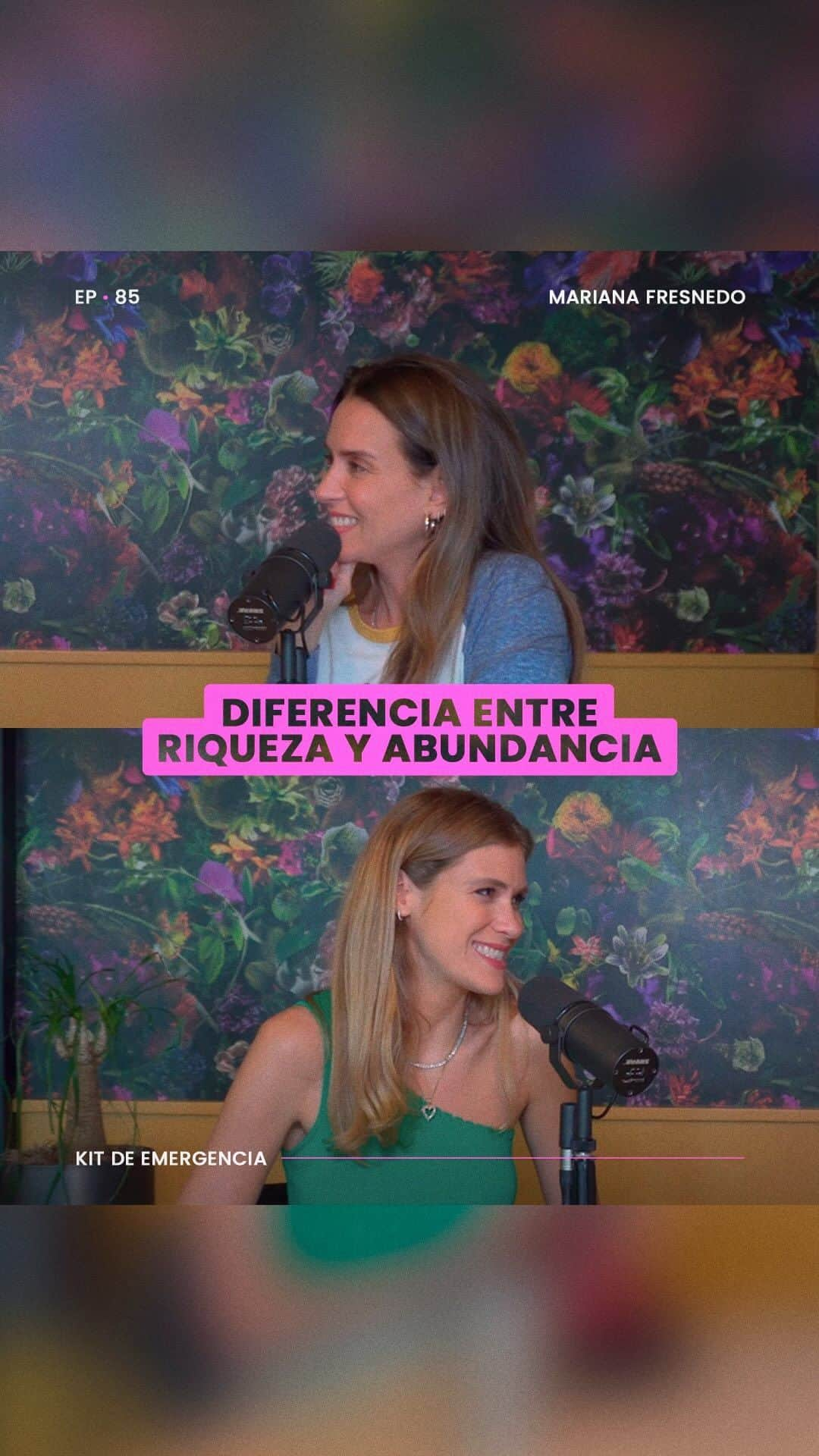 Erika De La Vegaのインスタグラム：「¿Hay diferencia entre riqueza y abundancia? La abundancia, como lo explica @soymarianafresnedo es un estado de conciencia que va más allá del dinero y las necesidades materiales, sino que se enfoca en el agradecimiento y seguridad de lo que tenemos. #EnDefensaPropia  Escucha en episodio completo en todas las plataformas de audio: spotify, google podcasts, apple podcasts, amazon music y en mi canal de youtube.  #ErikaDeLaVega #podcast」