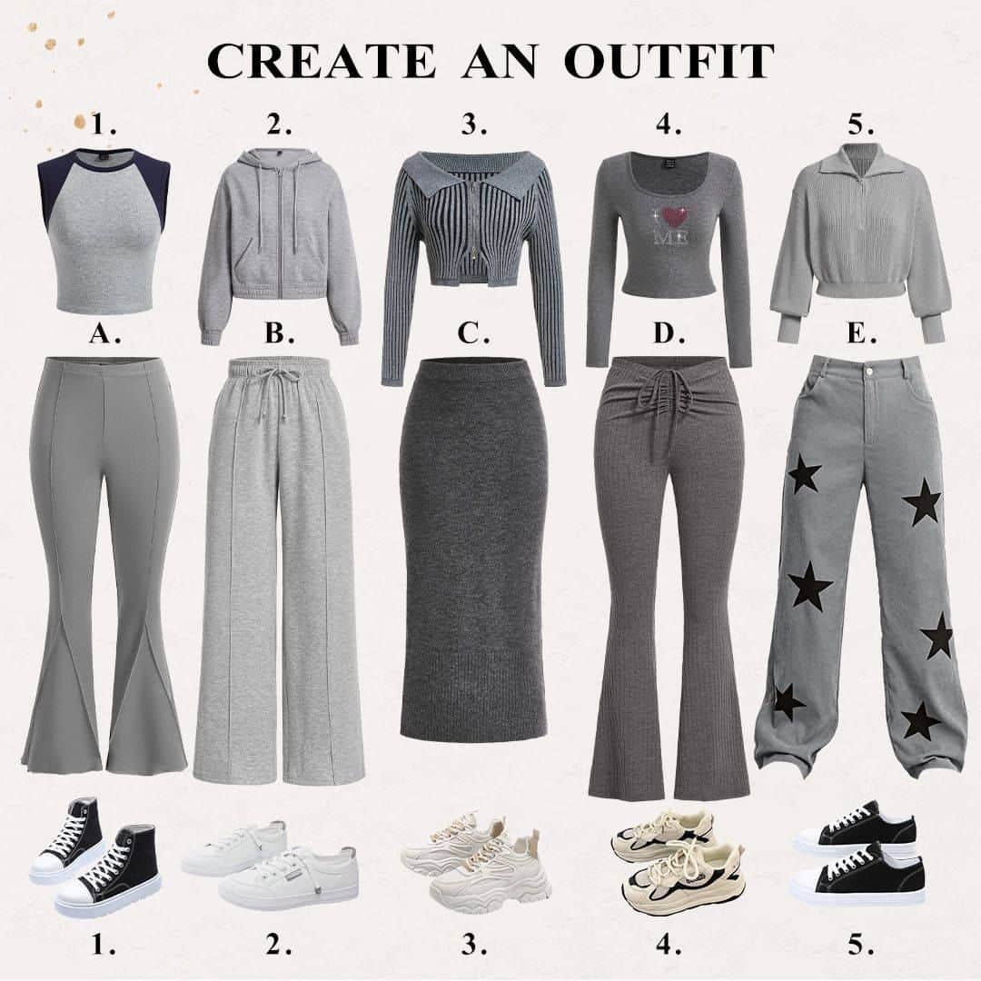 SHEINのインスタグラム：「Which fit activates your autumn aesthetic? 👇  SHEIN collections for everyone #SHEINCollections #ForEveryone」