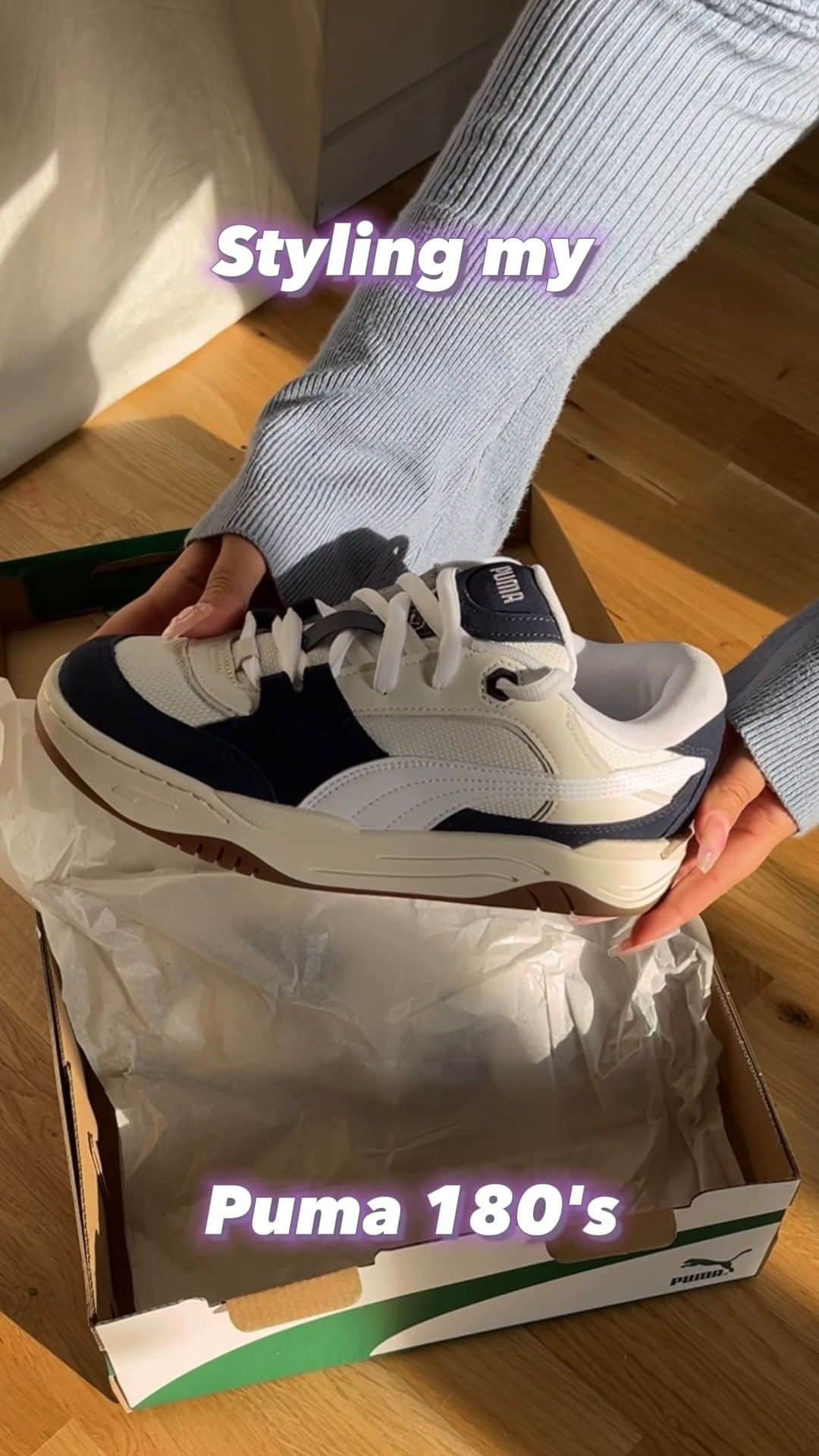 ASOSのインスタグラム：「ASOS Marketplace 🤝 PUMA 180 ✨ @itswilmahansson showing us how to style up PUMA's new sneaks 👟  PUMA 180 [130098713] 🔎 Search 'Vintage PUMA' on @asosmarketplace」