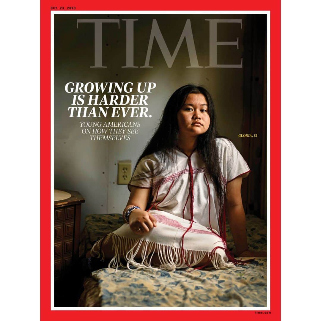 TIME Magazineさんのインスタグラム写真 - (TIME MagazineInstagram)「To be a U.S. teenager in 2023 is both the same as it ever was, and astoundingly different from even a generation ago.   Along with all the classic challenges of growing up—grades, parents, first loves—looms a crop of newer ones: TikTok, gun violence, political division, the whipsaw of COVID-19, the not-so-slow creep of climate change. This new world has taken a toll on U.S. teenagers.  The most important thing adults can do is listen to teenagers, says Dr. Anish Dube, chair of the American Psychiatric Association’s Council on Children, Adolescents, and their Families.   “Young people themselves are going to have the answers more than I as an expert will. It’s about listening to them," Dube says.  In an effort to do just that, photojournalist Robin Hammond interviewed dozens of U.S. teenagers from Georgia, Colorado, and the Washington, D.C., area about their mental health, the challenges they’ve faced, and how they cope.  Read what they said at the link in bio.   Photographs by Robin Hammond (@hammond_robin )」10月10日 20時06分 - time