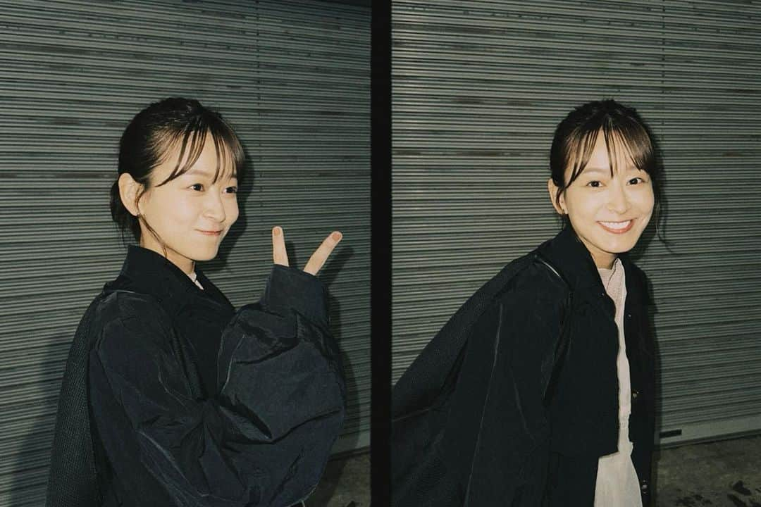 太田奈緒のインスタグラム：「📷  お仕事終わりにマネージャーさんが撮ってくれた写真︎✌️」