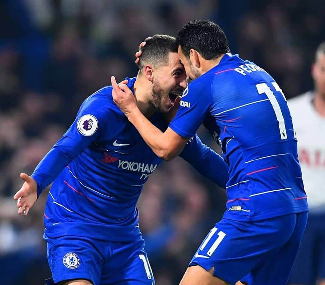 ペドロ・ロドリゲス・レデスマのインスタグラム：「Great career @hazardeden_10 !! It’s been a pleasure to share a lot of big moments with you. All the best for you and your family in this new chapter of your life 🙌🔝」