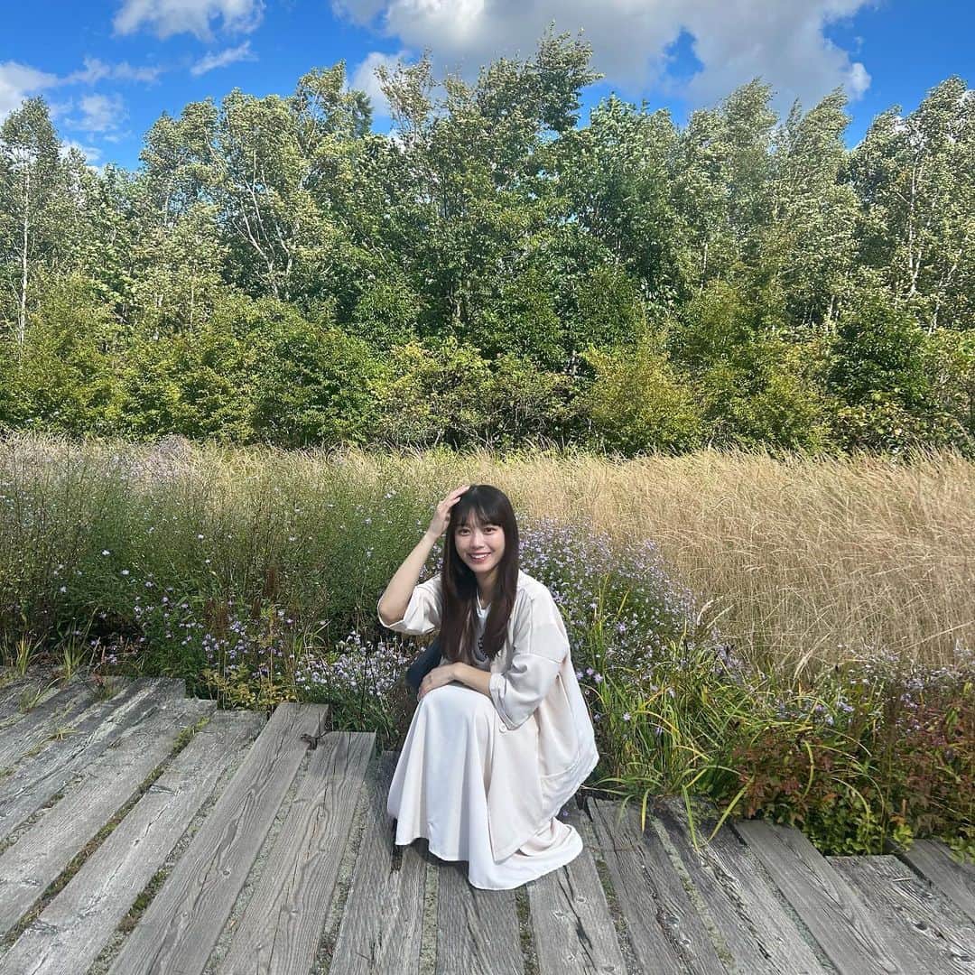 粕谷音のインスタグラム：「自然だーいすき！🕊‎🌱」